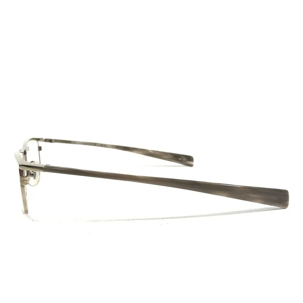 Kio Yamato KT-248 Eyeglasses Frames Gray Silver Rectangular Full Rim 54-17-131